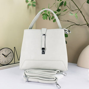 #Adjustable Strap Satchel Handbag