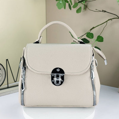 #Small Satchel Handbag With Mini Handbag Keychain
