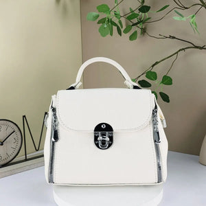 #Small Satchel Handbag With Mini Handbag Keychain