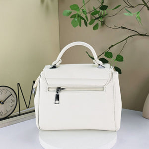 #Small Satchel Handbag With Mini Handbag Keychain