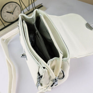 #Small Satchel Handbag With Mini Handbag Keychain