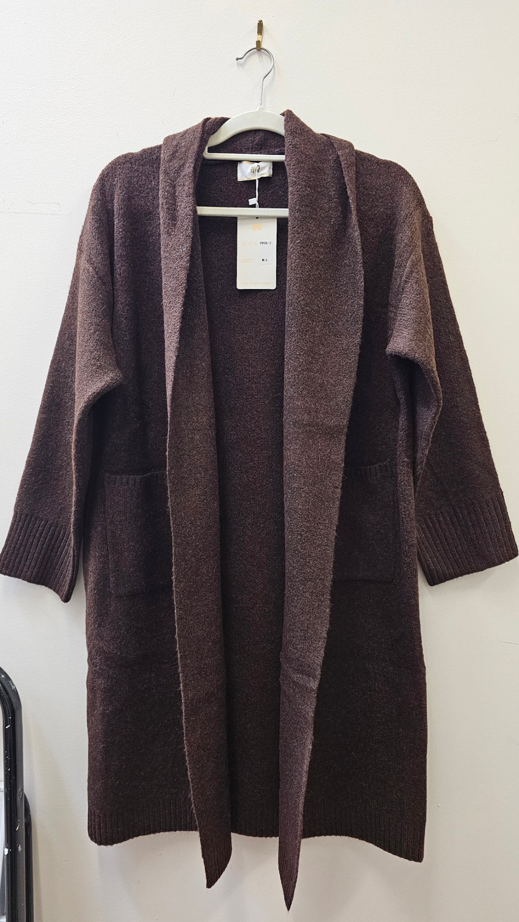 #Clarinda Long Knit Jacket
