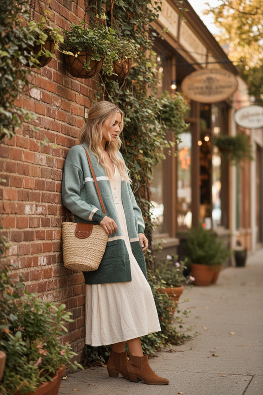 #Cleofe Soft Knit Long Jacket