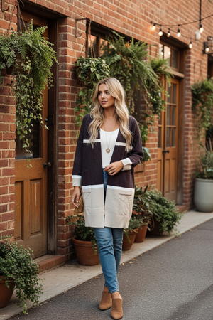 #Cleofe Soft Knit Long Jacket