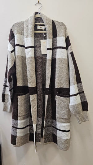 #Honorata Checked Knit Jacket