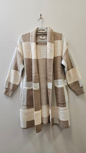 #Honorata Checked Knit Jacket