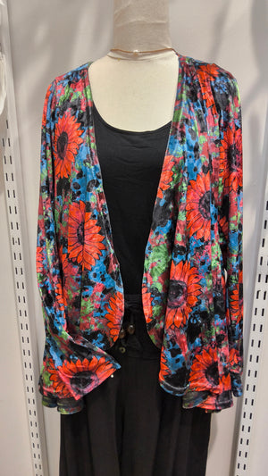VELOUR A-LINE GORED JACKET