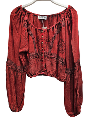 Celeste Peasant Long Sleeve Top