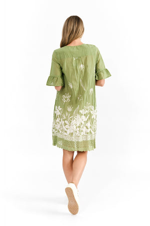 Hannah Tunic Mini Dress - Leave Border