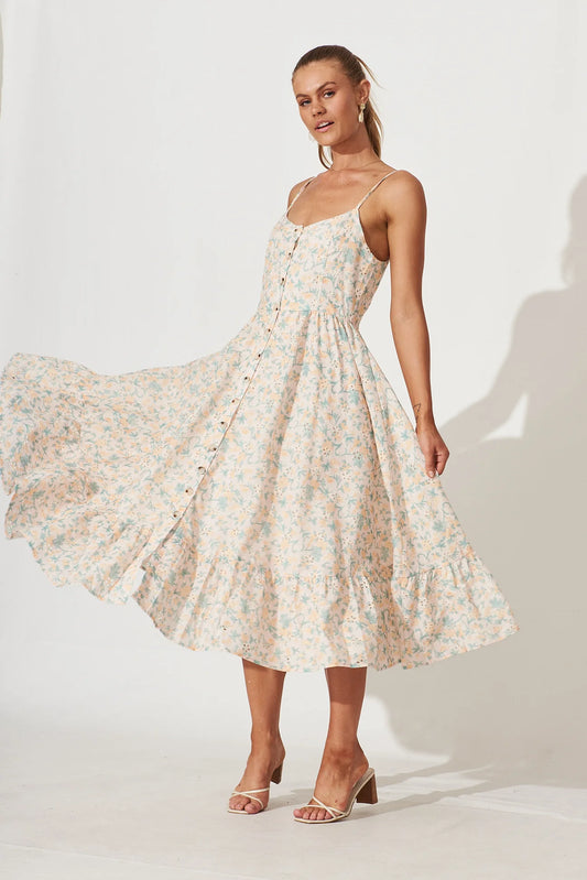 Broidre Anglaise Strappy Sundress