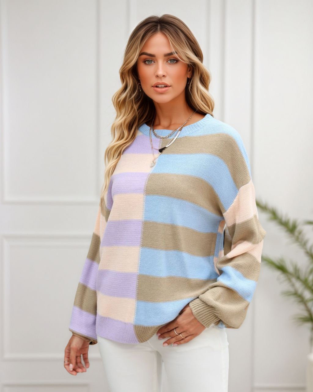 Round Neck Relaxed Fit Jumper