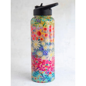 XL Water Bottle - Wildflower Border