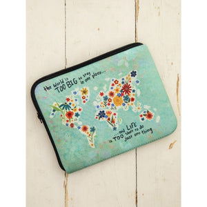 Travel Document Pouch - The World Is Too Big To Stay In One Place
