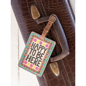 Travel Happy Luggage Tag - Happy To Be Here