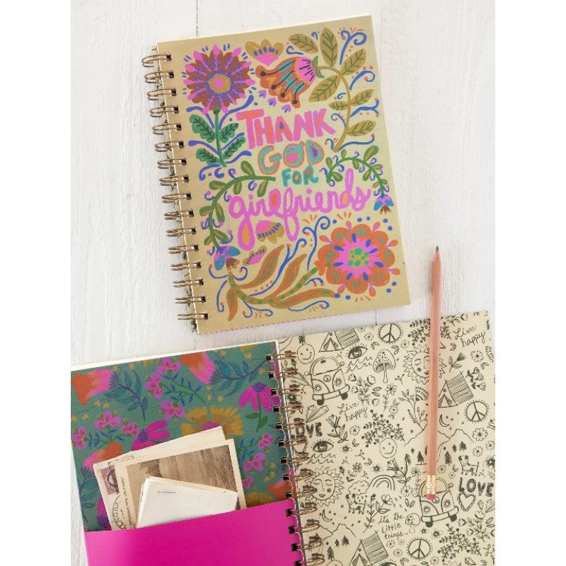 Spiral Notebook - Thank God For Girlfriends
