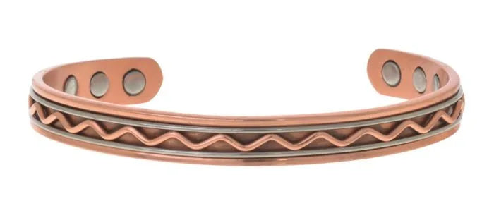 Equilibrium Magnetic Mens Copper Bangle