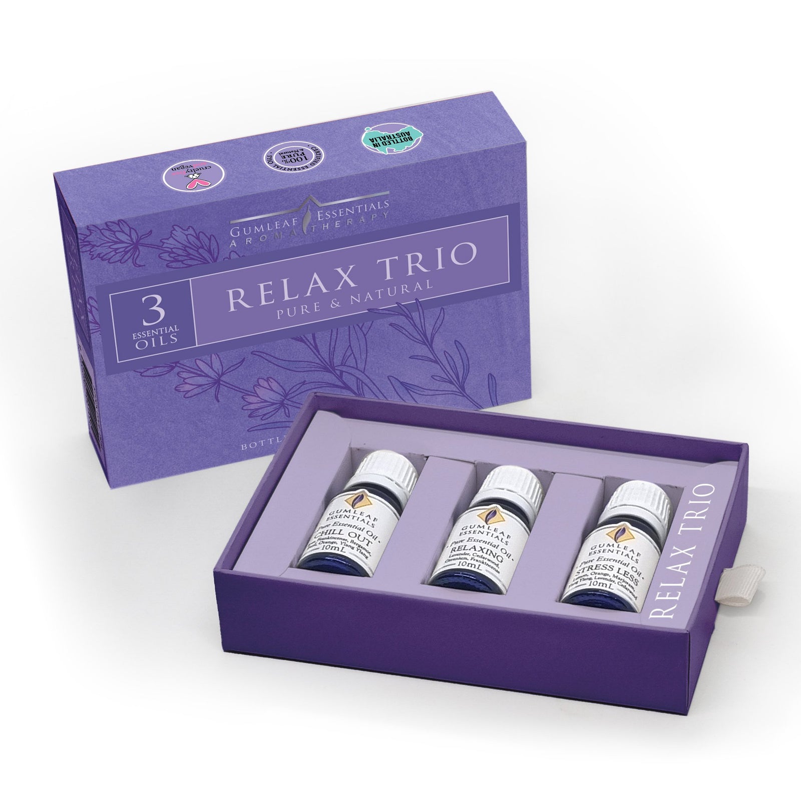 Essential Oil Box Set - Relax Trio