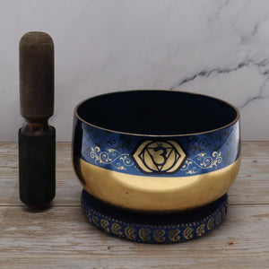 Boxed Chakra Singing Bowl 12.5cm - Assorted Symbols