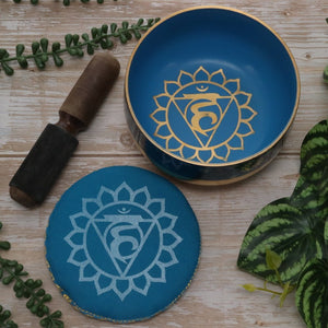Boxed Chakra Singing Bowl 12.5cm - Assorted Symbols