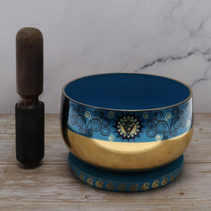 Boxed Chakra Singing Bowl 12.5cm - Assorted Symbols