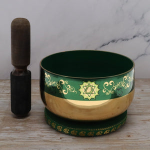 Boxed Chakra Singing Bowl 12.5cm - Assorted Symbols