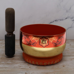 Boxed Chakra Singing Bowl 12.5cm - Assorted Symbols