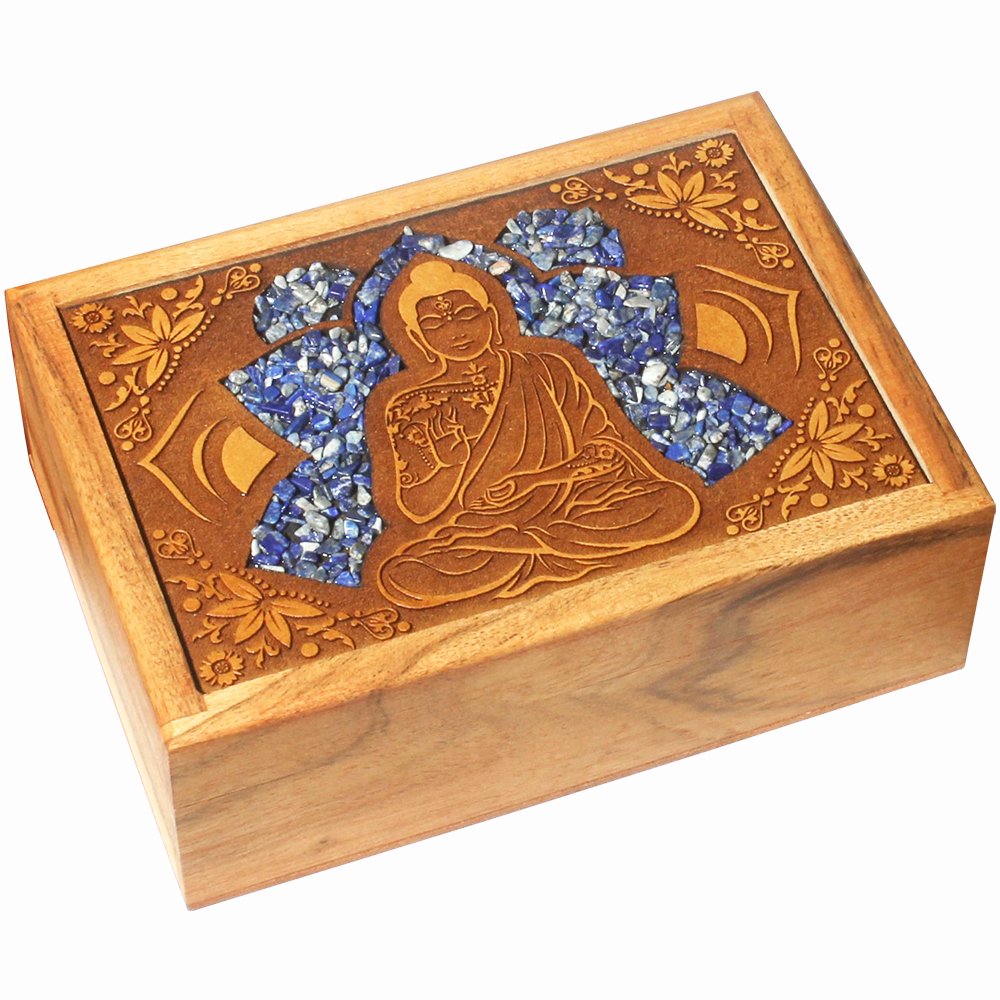 Buddha & Sodalite Wooden Box
