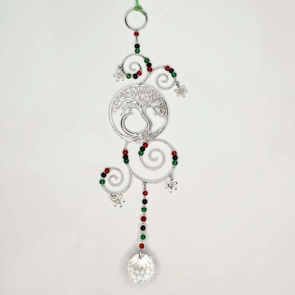 Tree Of Life With Clear Crystal Cut Glass