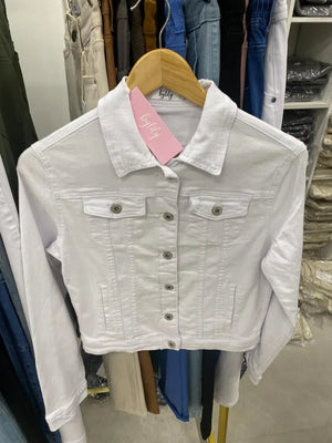 By Lily Denim Crop Jacket