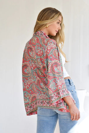 #Rythmic Rayon Kimono Jacket
