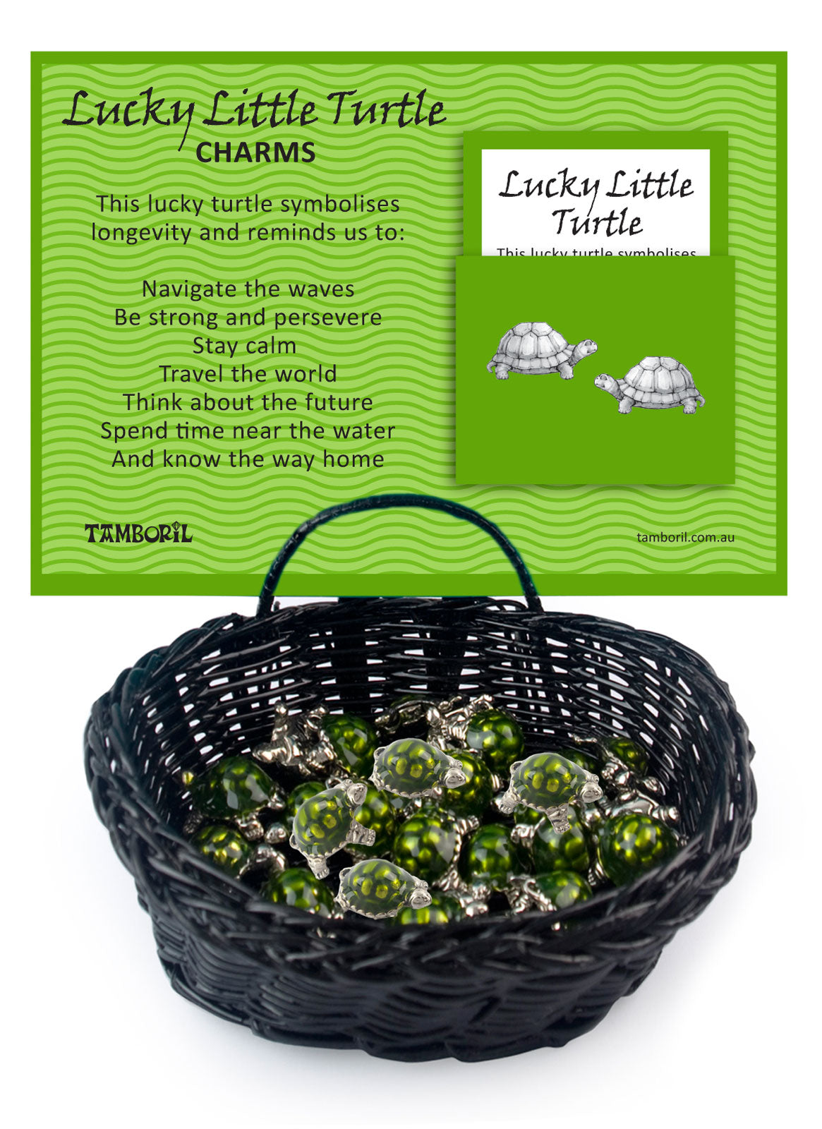 LUCKY LITTLE TURTLE CHARMS