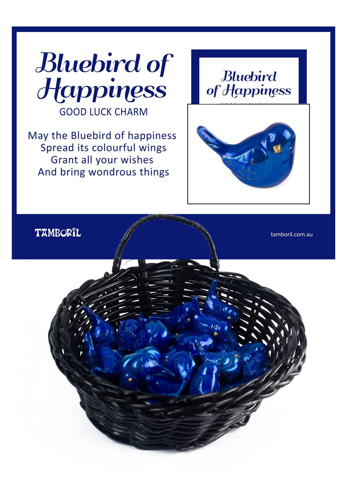 BLUEBIRD OF HAPPINESS CHARM