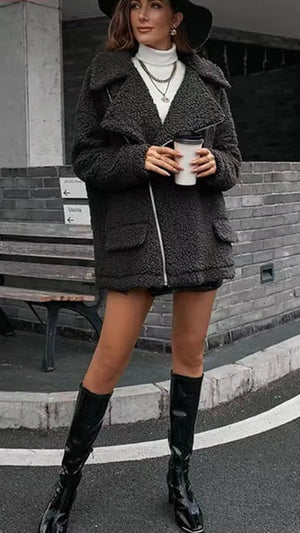 #Rachelle Fur Fleece Jacket