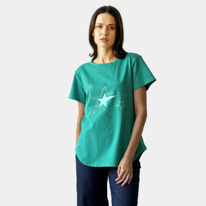 MULTI STAR PRINT TEE