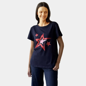 MULTI STAR PRINT TEE