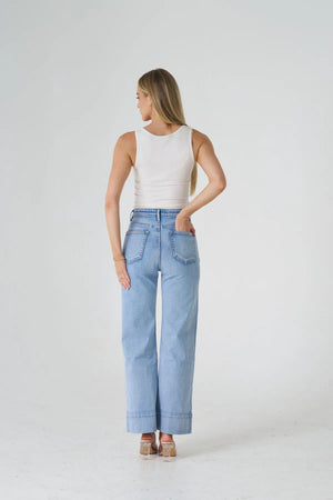 Patch Pocket Jeans Light Blue