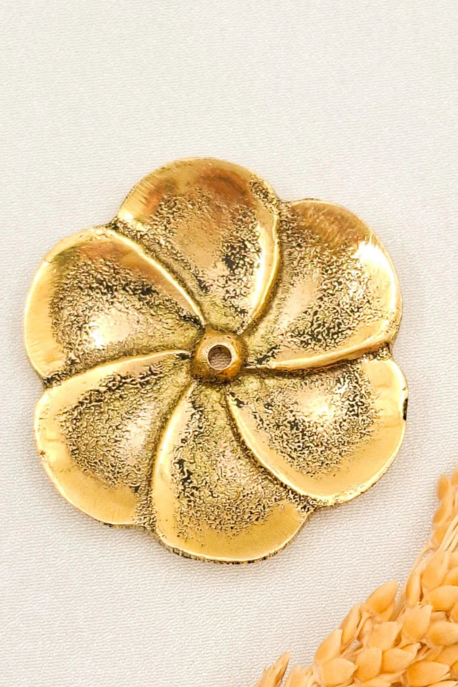 Brass Lotus Flower Incense Holder