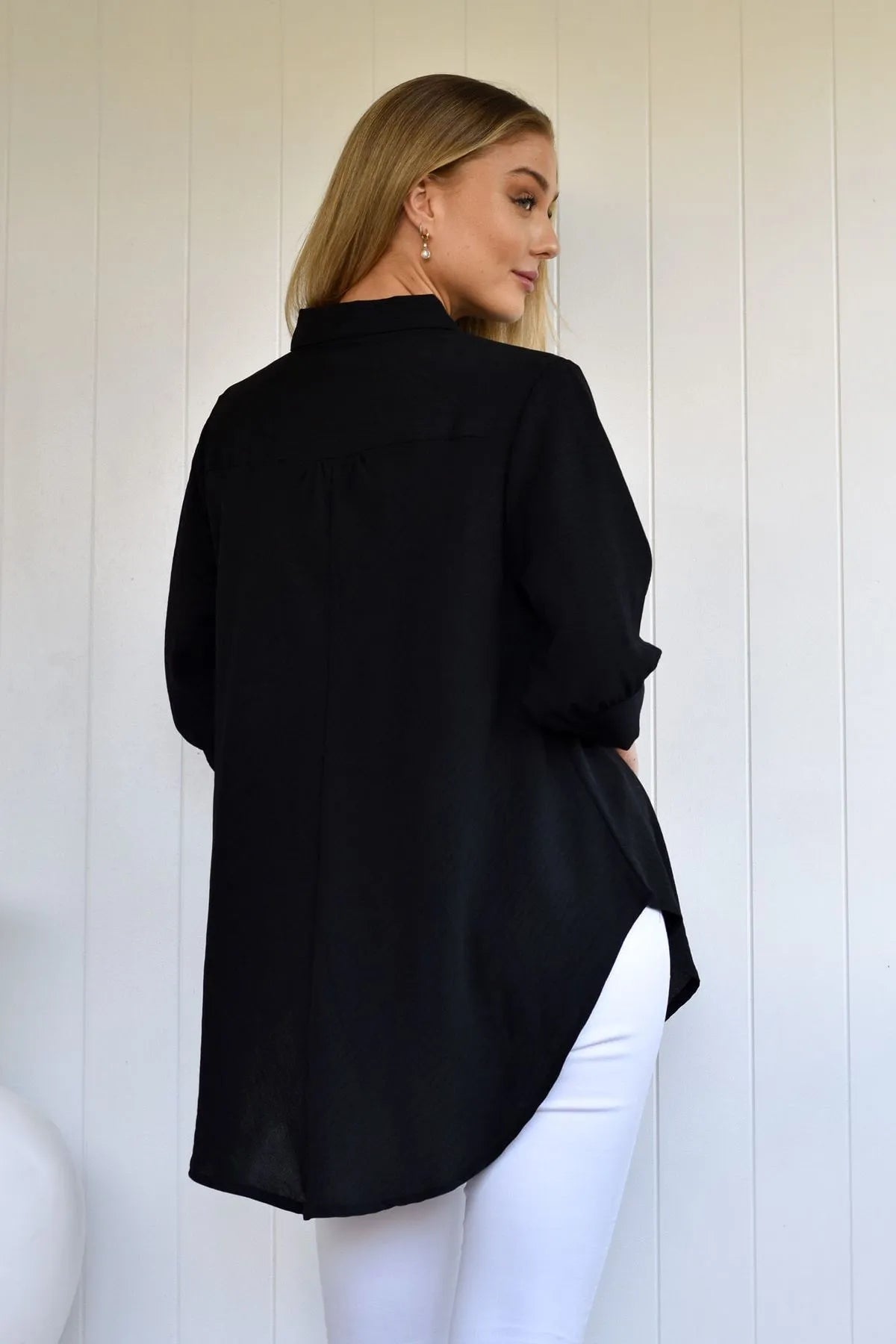 Julie On The Bias Cut 3/4 Sleeve Blouse