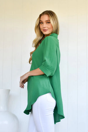Julie On The Bias Cut 3/4 Sleeve Blouse