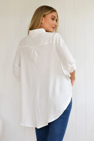 Julie On The Bias Cut 3/4 Sleeve Blouse