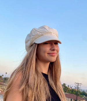 #Cotton Corduroy Newsboy Cap