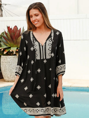 #Brooklyn Mini Dress Black