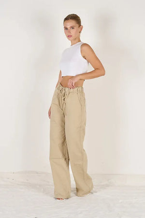Wide Leg Cargo Style Pants