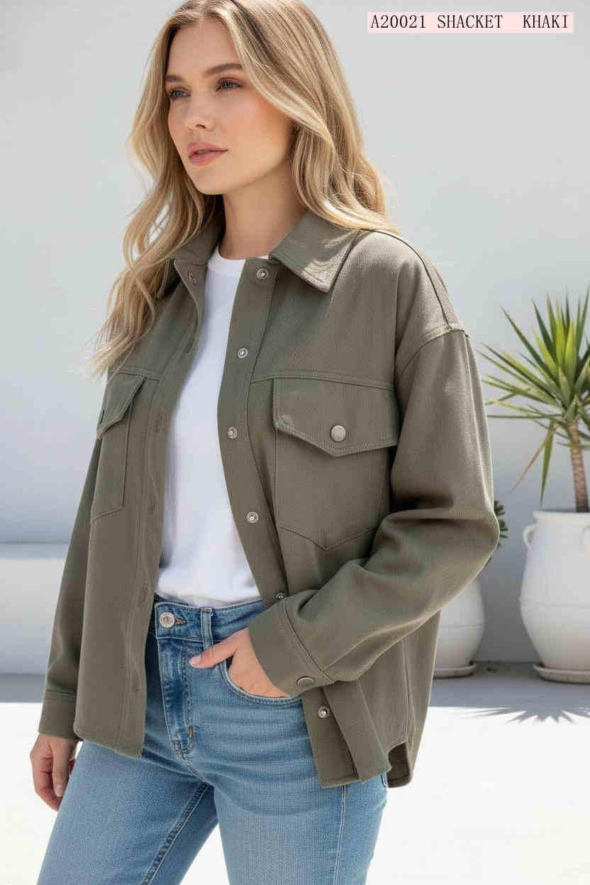#Denim Shacket