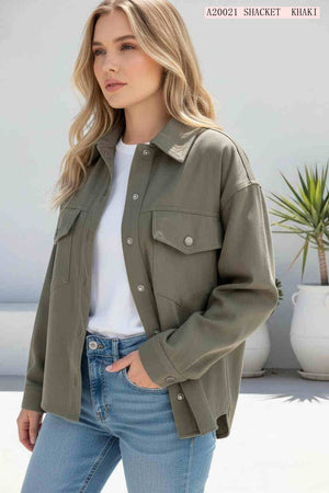 #Denim Shacket