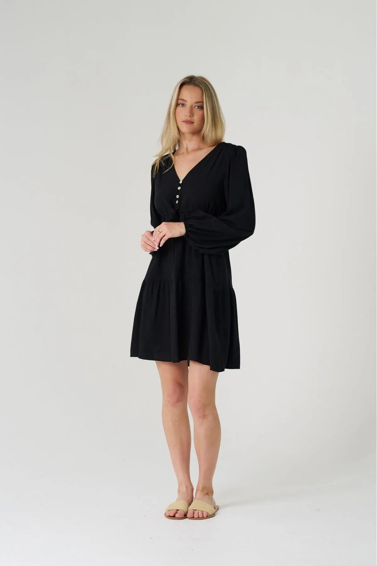 Karmyn Baby Doll Midi Dress