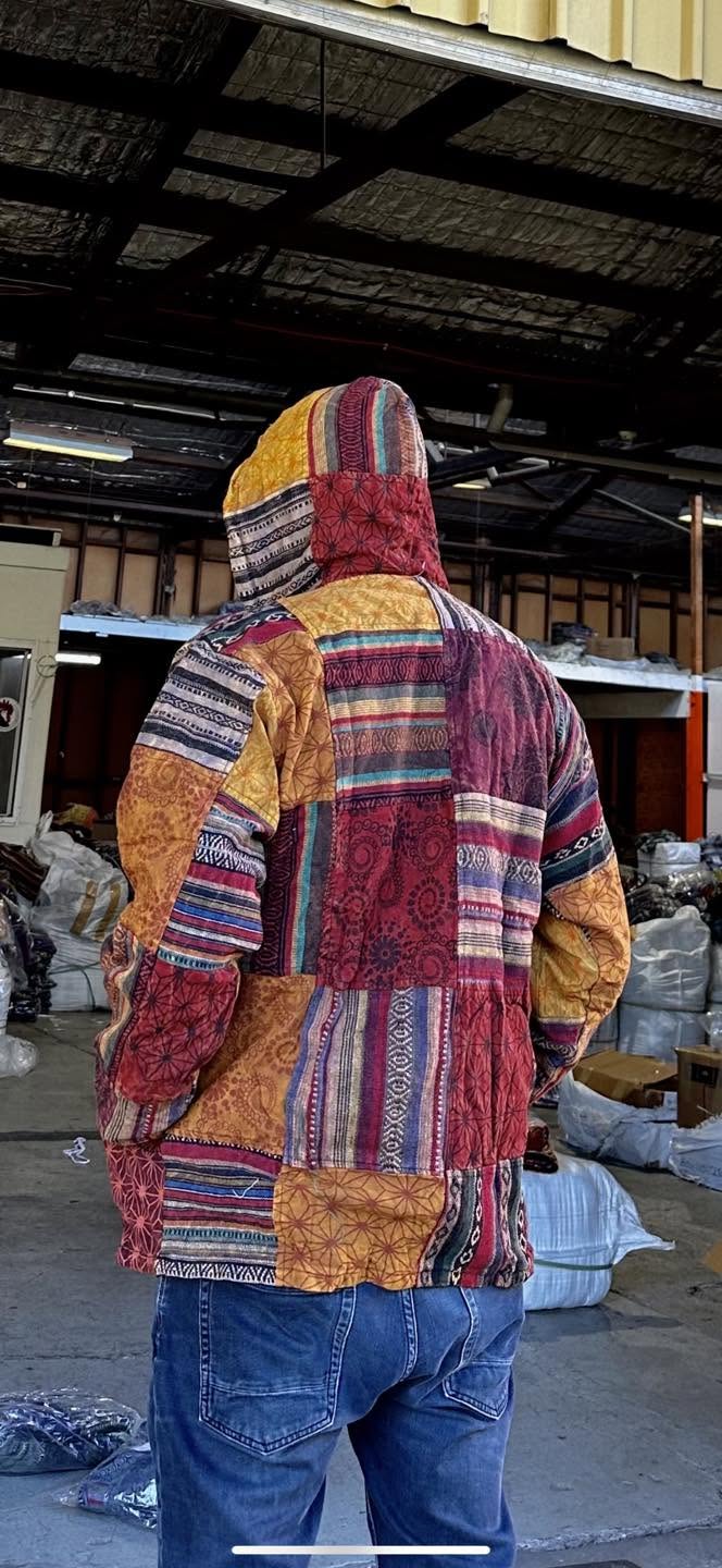 Cotton Gheri Patch Stonewashed Jacket