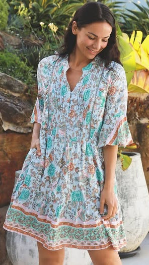 🌟SALE - Rylee Mini Dress with Lace Top
