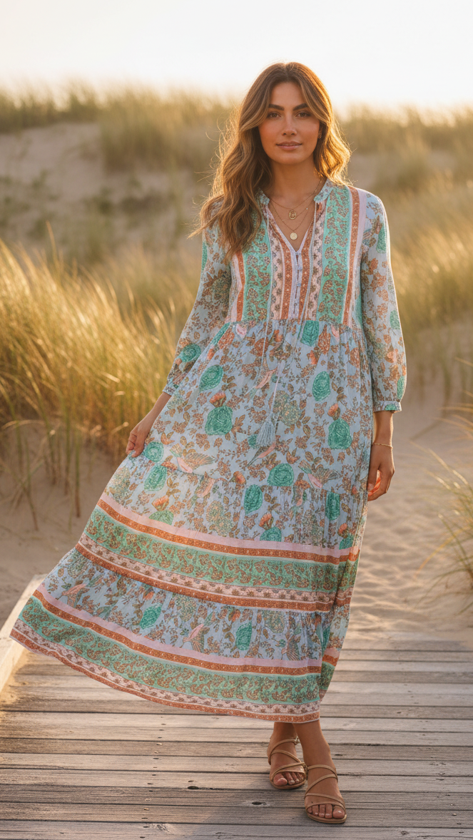 🌟SALE - Rylee Midi With Long Sleeves