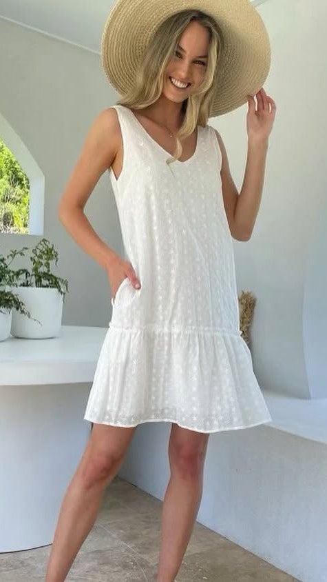 🌟SALE - Nala Broidre Anglaise Sundress Mini